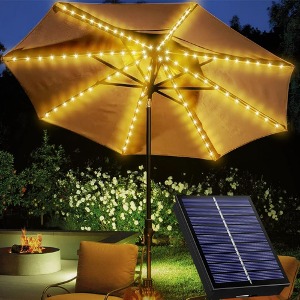 비상 대형 우산 파라솔 태양광 조명 정원등 야외 램프